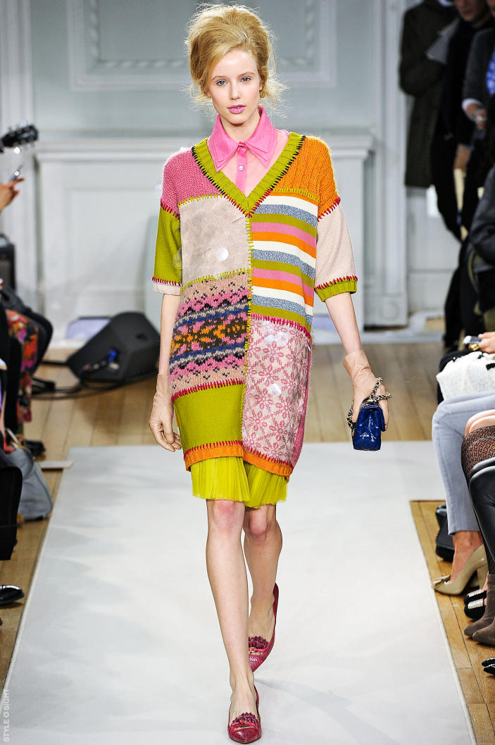 Knitwear Trends on the Runway Fall 2012 Moschino Cheap & Chic