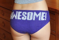 “Knitting is Awesome!” Knitting Pattern