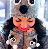 care to cuddle koala mittens
