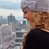 snow princess sequin mittens