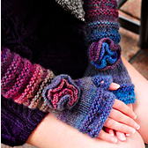 your time to shine fingerless gloves flower