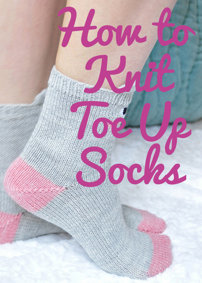 How to Knit Toe Up Socks Video Tutorial - knittingisawesome.com