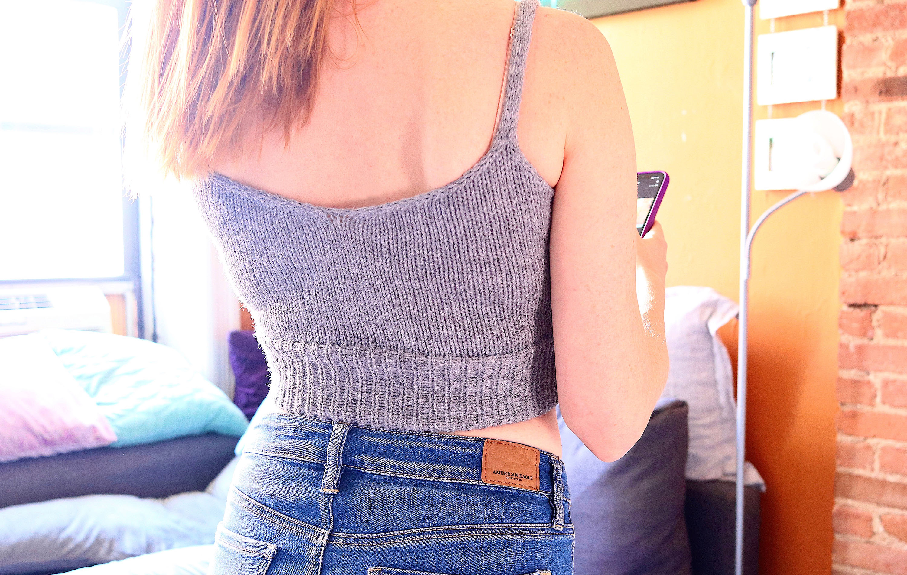 girly knits bra top