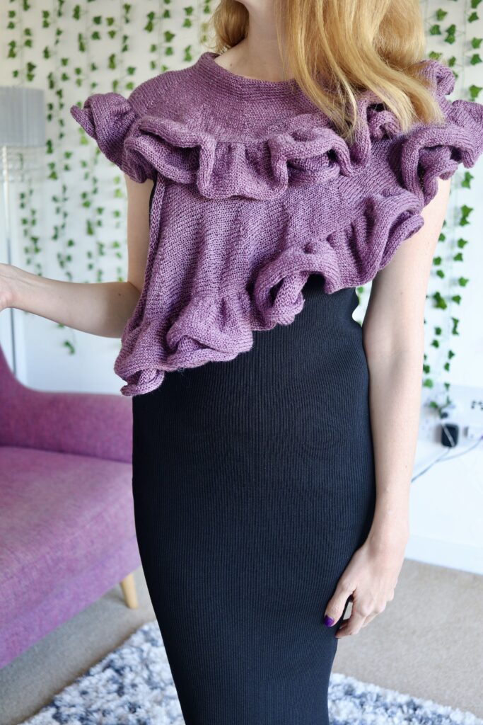 Machine Knit Ruffle Scarf – New Pattern and Tutorial